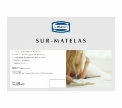 Top 10 🧨 SIMMONS Surmatelas Quietude Soutien Mi-ferme 140x195 - 2 Personnes - Accueil Très Moelleux 😍 9 Top 10 🧨 SIMMONS Surmatelas Quietude Soutien Mi-ferme 140x195 - 2 Personnes - Accueil Très Moelleux 😍 -Simmons Soldes 3133613181068 Z1