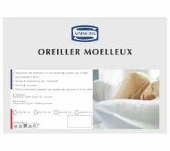 Acheter 🌟 Oreiller Microgel Moelleux Percale Simmons 50x70 Cm 🔔 6 Acheter 🌟 Oreiller Microgel Moelleux Percale Simmons 50x70 Cm 🔔 -Simmons Soldes 3133613181389 D