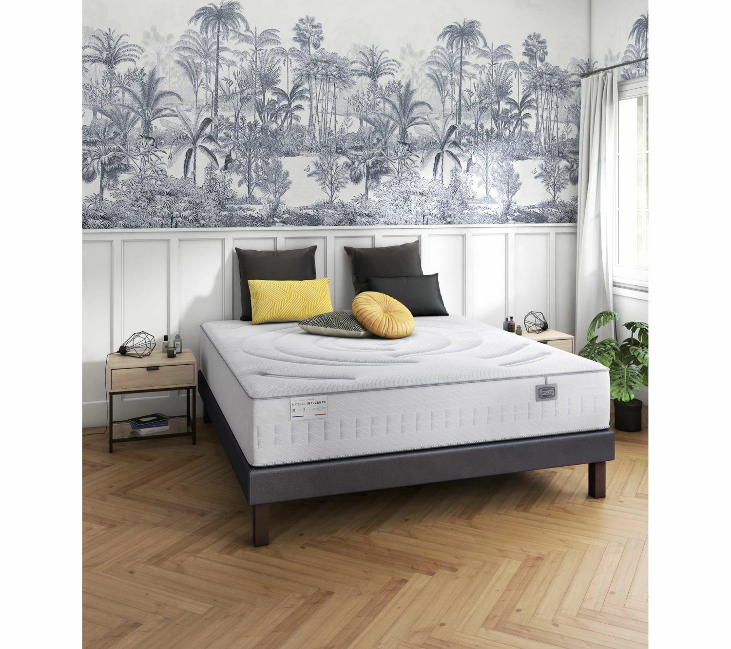 Meilleure affaire 🌟 Sommier gris 160x200 cm SIMMONS DECO PU 2 🥰 1 Meilleure affaire 🌟 Sommier gris 160x200 cm SIMMONS DECO PU 2 🥰