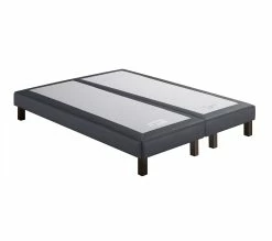 Coupon 👏 Sommier gris 2x80x200 cm SIMMONS DECO PU 2 🎉 -Simmons Soldes 3133613206723 Q