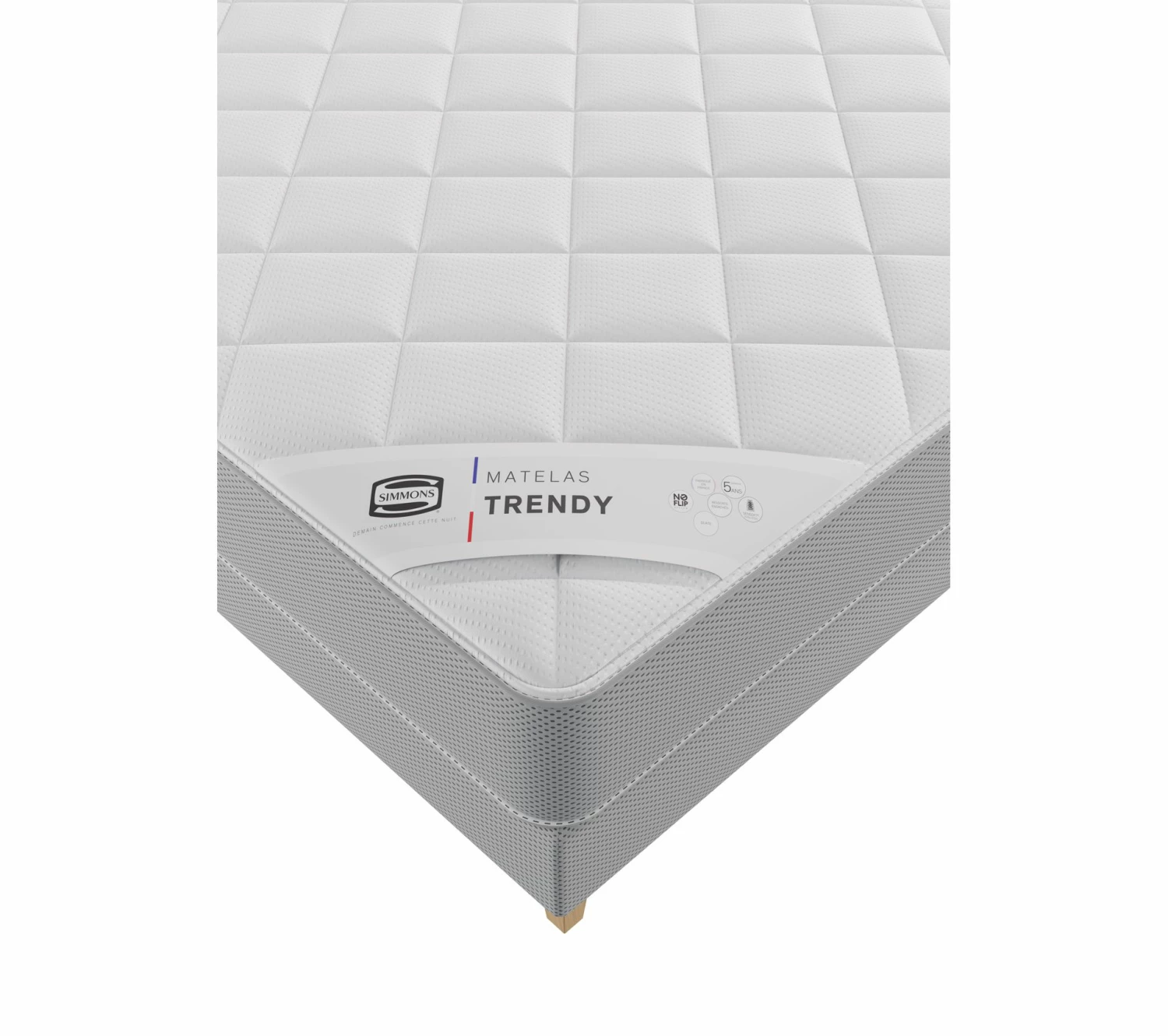 Promo ✔️ Matelas + sommier 160x200 cm SIMMONS TRENDY 🛒 4 Promo ✔️ Matelas + sommier 160x200 cm SIMMONS TRENDY 🛒 – Image 4