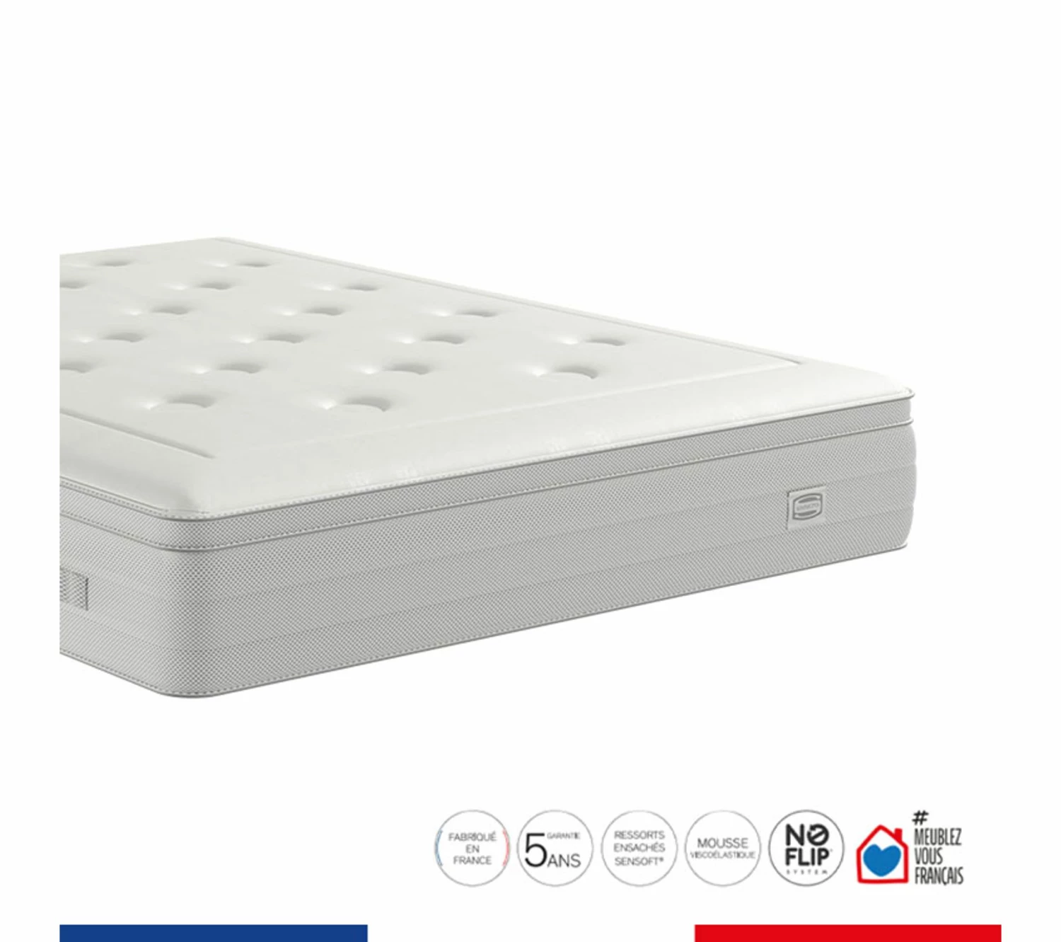 Budget ❤️ SIMMONS Ensemble Reflexion 160x200 Matelas Ressorts Ensaché + 2xsommier 🎉 5 Budget ❤️ SIMMONS Ensemble Reflexion 160x200 Matelas Ressorts Ensaché + 2xsommier 🎉 – Image 5
