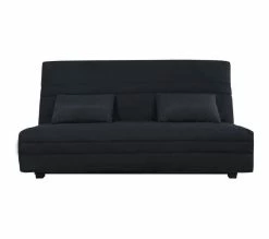 Top 10 ✔️ Banquette Clic Clac Simmons- Tissu Noir + 2 Coussins Noir - L 194 X P 98 X H 100 Cm - Vanda 😍