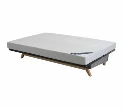 Sortie 👍 SIMMONS Banquette Clic Clac 120x190 - Tissu Noir - Made In France - Samantha 🔥 -Simmons Soldes 3480188973490 A