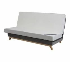 Sortie 👍 SIMMONS Banquette Clic Clac 120x190 - Tissu Noir - Made In France - Samantha 🔥 -Simmons Soldes 3480188973490 D