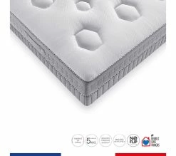Promo 🥰 SIMMONS Matelas Flexion Mi-ferme, Ressorts Ensachés, 90x190, H25 🎉 -Simmons Soldes 3543501283772 D