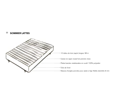 Coupon 😀 SIMMONS Sommier Tapissier À Lattes Airsom Avec 4 Pieds, 90x190 😍 6 Coupon 😀 SIMMONS Sommier Tapissier À Lattes Airsom Avec 4 Pieds, 90x190 😍 -Simmons Soldes 3543501284205 D