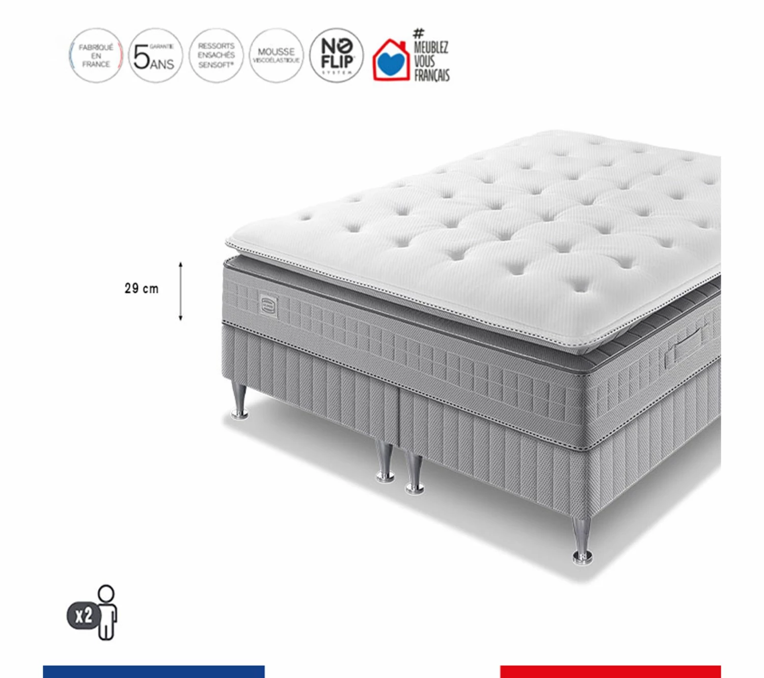 Les meilleures critiques de 😀 SIMMONS Ensemble Matelas Ressort + Sommier Duo Extension, Accueil Enveloppant 160x200, 29cm Dépaisseur 🎁 2 Les meilleures critiques de 😀 SIMMONS Ensemble Matelas Ressort + Sommier Duo Extension, Accueil Enveloppant 160x200, 29cm Dépaisseur 🎁 – Image 2