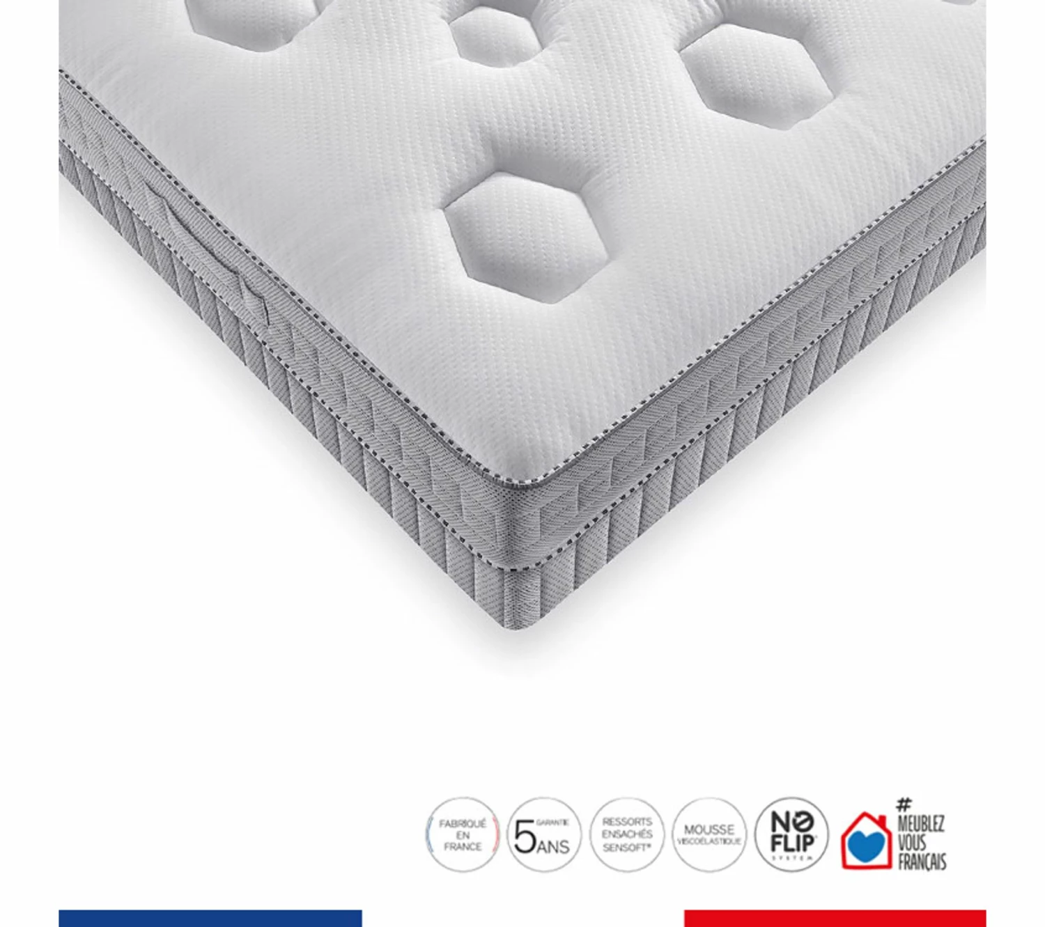 Remise ✨ SIMMONS Ensemble Flexion 140x190, Matelas Ressorts Ensachés + Sommier 🧨 5 Remise ✨ SIMMONS Ensemble Flexion 140x190, Matelas Ressorts Ensachés + Sommier 🧨 – Image 5
