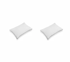 Sortie 🧨 Lot De 2 Oreillers Microgel Moelleux Percale Simmons 50x70 🎁 -Simmons Soldes 3700595201628 D