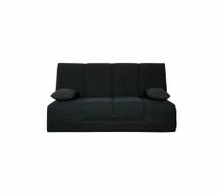 Meilleure affaire 🔔 Banquette Clic-clac Matelas Simmons Mousse Avec Housse Noire + 2 Coussins - Cc10005 🤩