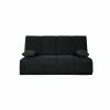 Budget 👍 Banquette Clic-clac Matelas Simmons Ressorts Avec Housse Noire + 2 Coussins - Cc10006 🔔