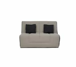 Coupon 😀 SIMMONS Banquette BZ Slyde Well 140 Avec Housse Grise + 2 Coussins - Sl10009 🧨