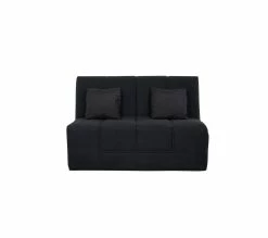 Nouveau 🔥 SIMMONS Banquette BZ Slyde Well 140 Avec Housse Noire + 2 Coussins - Sl10009 🧨